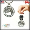 thumbnail image 3 of German Shorthair Keychain, D086KC, 1 1/2 Inch, Dog, Pointer, Metal, Pet, Gift, Handmade in the USA, Variety of Dog Breed Designs Available, 100% American Made, 3 of 8