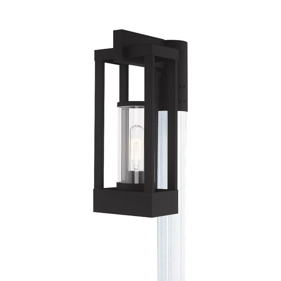 Livex Lighting Delancey 1-Light Outdoor Post Top Lantern - 9.13" l x 6.25" w x 15.13" h