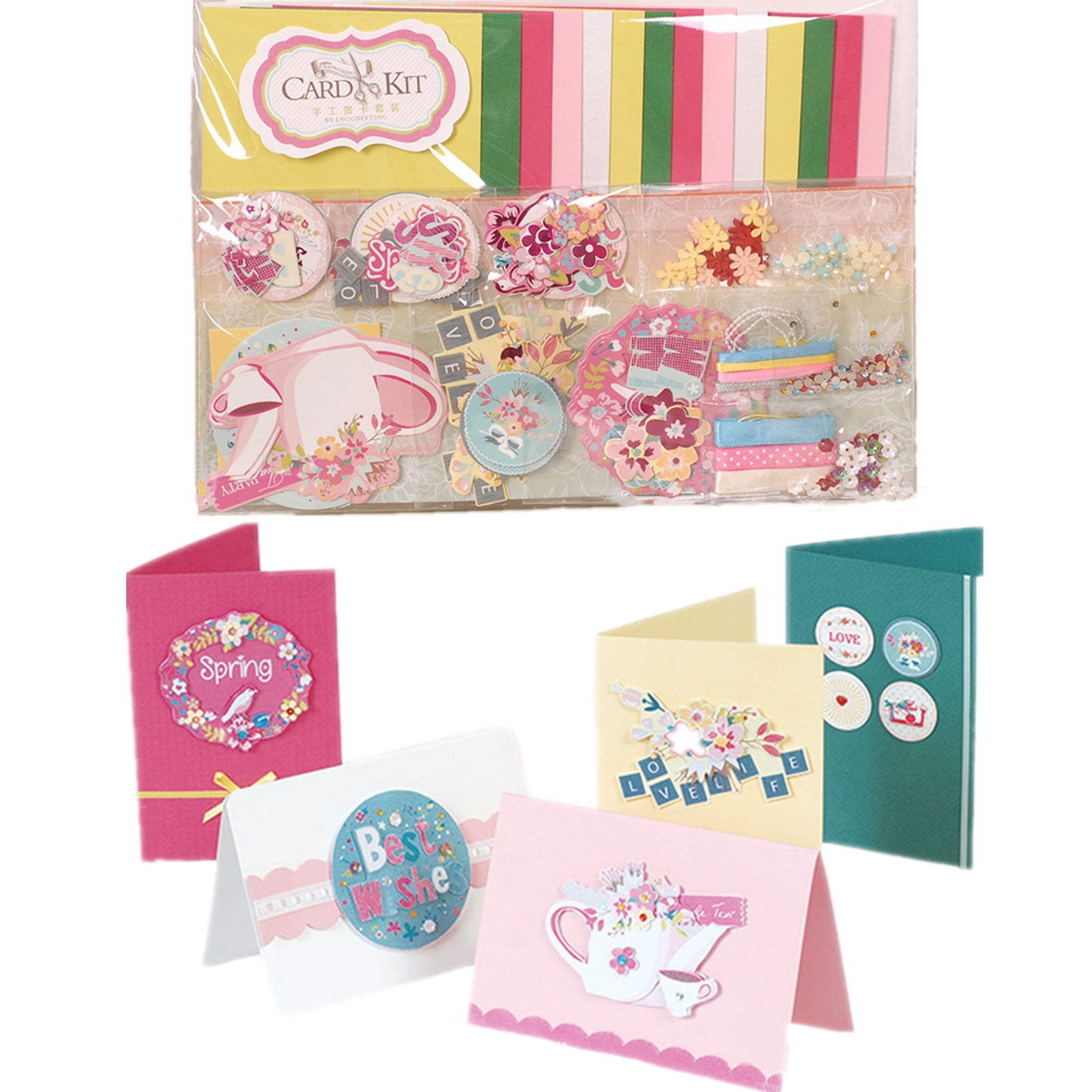 Diy Handmade Greeting Card Children Handmade Paper Making Supplies Kit