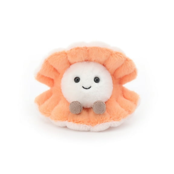 Apricot Lamb Gentle Pearl Scallop Plush Toy for Kids 5.5 Inches