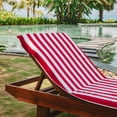 thumbnail image 5 of Arkwright California Cabana Chaise Lounge Covers - 100% Cotton Terry - 30 x 85 in. - (2 Pack) Red, 5 of 7