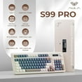 thumbnail image 3 of AULA S99 Pro, 99-Key, Wireless, Membrane, Gaming Keyboard, RGB, 5-Layer Padding, 2000 mAh Battery, Knob, Digital Screen, 3 of 8