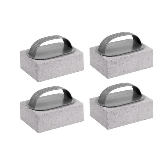 LLDYYDS 4Pcs Pumice Stone for Cleaning Oven, Grill Brick with Handle, BBQ Griddle Cleaner for Blackstone, Easy to Use BBQ Grill Cleaner, Heavy Duty Flat Top Grill Cleaner