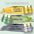 thumbnail image 2 of Set de mascarillas de arcilla Hicream, cúrcuma, té verde y mar Muerto, 225 ml, 3 unidades, 2 of 8