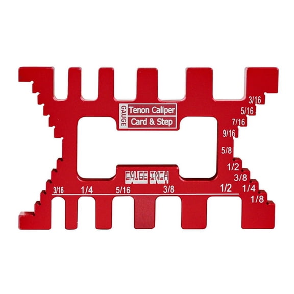 Aluminum Dovetail Jig Precision Tenon Gaps Gauge Woodworking Red