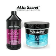 Mia Secret Liquid Monomer 32 oz and Clear Powder 8 oz