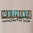 thumbnail image 6 of Wild Bobby Godfidence- Knowing I Can't But He Can Blue and Brown Cheetah Print Inspirational/Christian Unisex Hoodie Sweatshirt, Sandstone, 3X-Large, 6 of 6