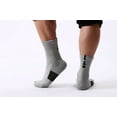 thumbnail image 5 of B&Q 2 Pairs Mens Performance Cotton Athletic Casual Dress Crew Cushion Breathable Long Socks for Running Basketball Work Sports Hiking, 5 of 5