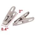 thumbnail image 2 of 20 piezas de clips de ropa colgantes de acero inoxidable con resorte, 2 of 3