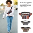 thumbnail image 3 of Women Waist Bag Running Jogging Adjustable Pouch Phone Key Organizer Zipper Pockets Holder Ethnic Portable Cycling Rider Type 2, 3 of 8