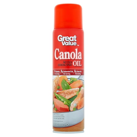 (3 Pack) Great Value Canola Oil Cooking Spray, 8 (Best Non Stick Cooking Spray)