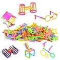 thumbnail image 1 of Bloques de construcción para niños, barras, 420 piezas, palos entrelazados, formas geométricas, inteligencia 3D, educativo, 1 of 4