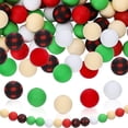 thumbnail image 2 of Cuentas redondas de silicona coloridas para joyería, fabricación de pulseras, accesorios DIY, regalo de Navidad, 2 of 4