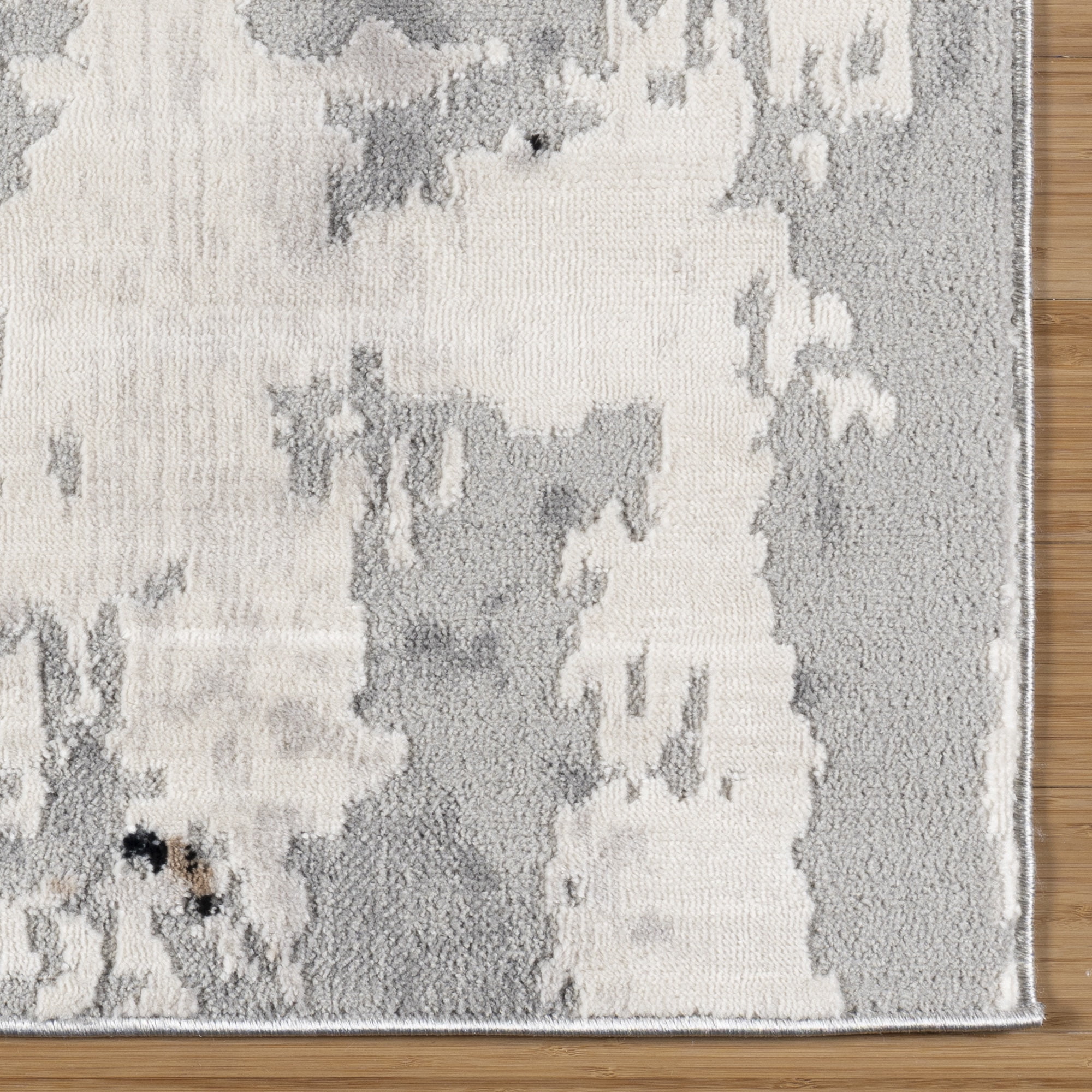 Arlo Verano Modern Abstract Black Area Rug, 8x10