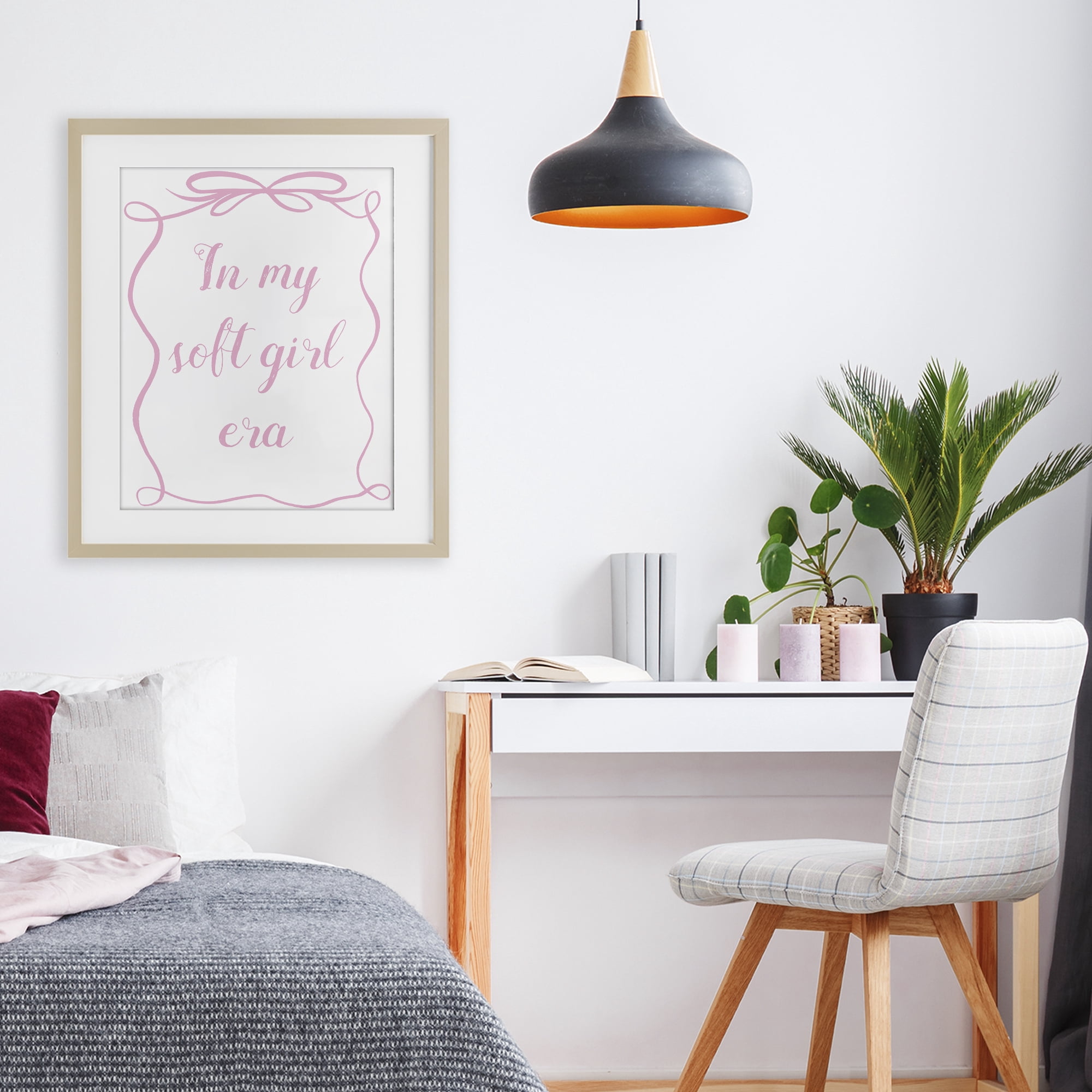 Stupell Industries In My Soft Girl Era Birch Framed Print Under Glass, design by Lucille Price