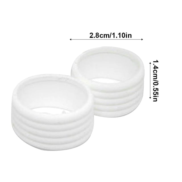 Maoww 2 Pièces Tennis Raquette Poignée Anneau Extensible Overgrip Fixer Kit Poignée Ruban de Finition Protecteur Accessoires de Plein Air Professionnels Blanc