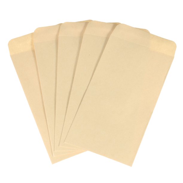 50 Piezas de Sobres de Invitación, Sobres de Tarjeta de 3.5 x 6.5 Pulgadas para Tarjetas de Felicitación, Invitaciones de Boda, (Marrón)