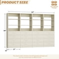 thumbnail image 5 of Homieasy 7.1 FT Freestanding Closet System 4-Piece Set, 85.2'' Closet Organizer System with 16 Drawers & 13 Shelves for Walk-in Closet, Bedroom, White Oak, 5 of 9
