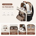 thumbnail image 3 of LOVEVOOK Laptop Backpack for Women with Pouch Pocket for Large Capacity Cup,15.6 Inch Laptop Computer Bag Travel Backpack Purse,Waterproof Work Business Backpack College Teacher Bags, 3 of 7