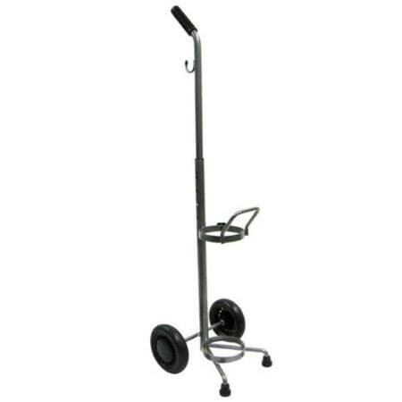 Oxygen Carrier (Rolling 2 Two Wheel Oxygen Tank Cylinder Cart Carrier, Silver vein oxygen cart. By Drive)