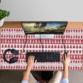thumbnail image 4 of Long Mouse Pads for Desk,Red Christmas Pattern Desk Mats on Top Of Desks, Desk Mouse Pad Extra Large with 3mm Non-Slip Base and Stitched Edge for Gaming,Office,Work,Home 47.3x23.6in, 4 of 5