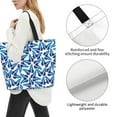 thumbnail image 2 of Yiaed Blue Butterflies Print Handbag for Women Tote Purse Shoulder Bag Large Fashion Hobo Purse Handbag Shopping Tote, 2 of 5