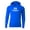 Royal, variant on Men's Hooded Long Sleeve Loose Fit Rash Guard Surf Shirt Water Sports Swimwear