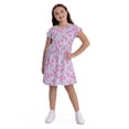 thumbnail image 4 of Mattel Barbie Girls Play Dress with Short Sleeves, 2-Pack, Sizes 4-16, 4 of 7
