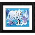 thumbnail image 1 of Viskova, Klara 18x15 Black Ornate Wood Framed with Double Matting Museum Art Print Titled - Winter Animals II, 1 of 4