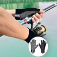 thumbnail image 4 of Ciclismo Guantes para bicicleta a prueba de golpes Deportes acolchados Medio Guantes cortos Transpirable para al aire libre Senderismo Camping L Sunnimix Guantes de ciclismo para dedos, 4 of 8