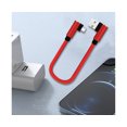 thumbnail image 5 of Câble de Charge Rapide à Double Coude 90 Degrés Type-C pour Téléphone Portable Rouge, 5 of 5