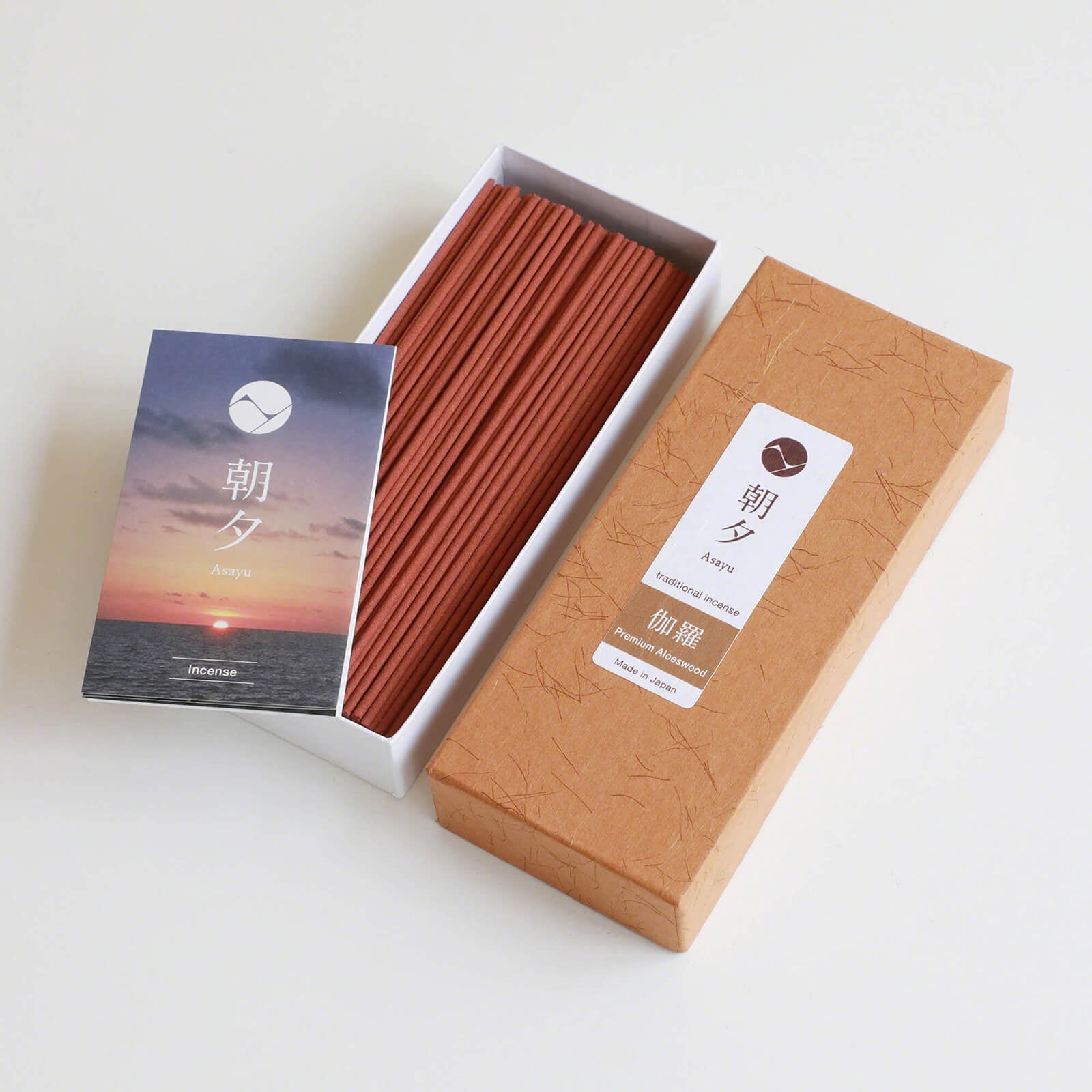 Asayu Japan Incense Sticks Premium Aloeswood Scent 1.41oz Made in Japan