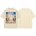 thumbnail image 3 of Ankishi Tropical T Shirts for Men Sun Beach Waves Island Short Sleeve Shirt Casual Crewneck Beach Tops for Travel, 3 of 9