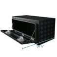 thumbnail image 2 of Spec-D Tuning 36x18x16 Truck Pickup Bed Utility Chest Aluminum Black Tool Box Trailer Storage W/ Lock Key, 2 of 7