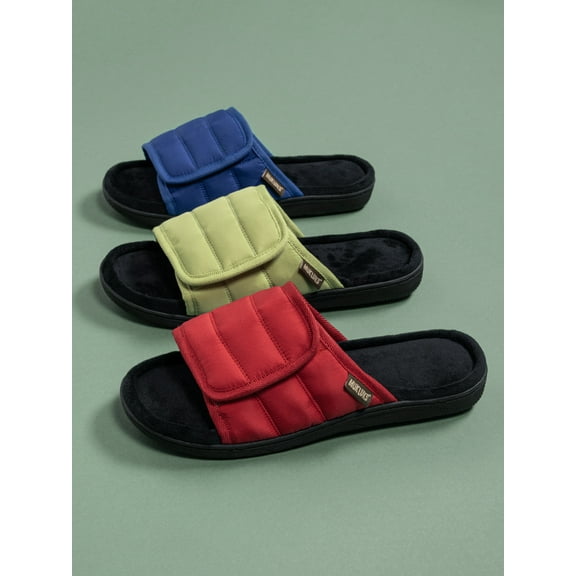 MUK LUKS Men's Adjustable Slide Slipper