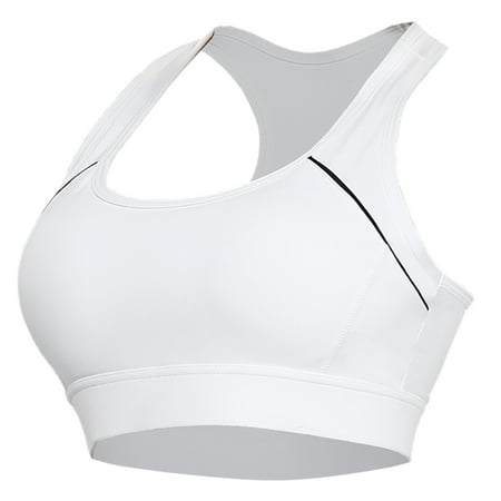 Summer Savings! Sports Bras for Womens Plus Size Fitness Running Shockproof Yoga Tank Top Front Zipper No Steel Ring Comfort Sports Bra