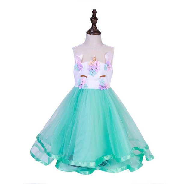 Vestidos infantiles navideños para niñas Vestidos de fiesta Vestidos infantiles de unicornio Vestidos infantiles