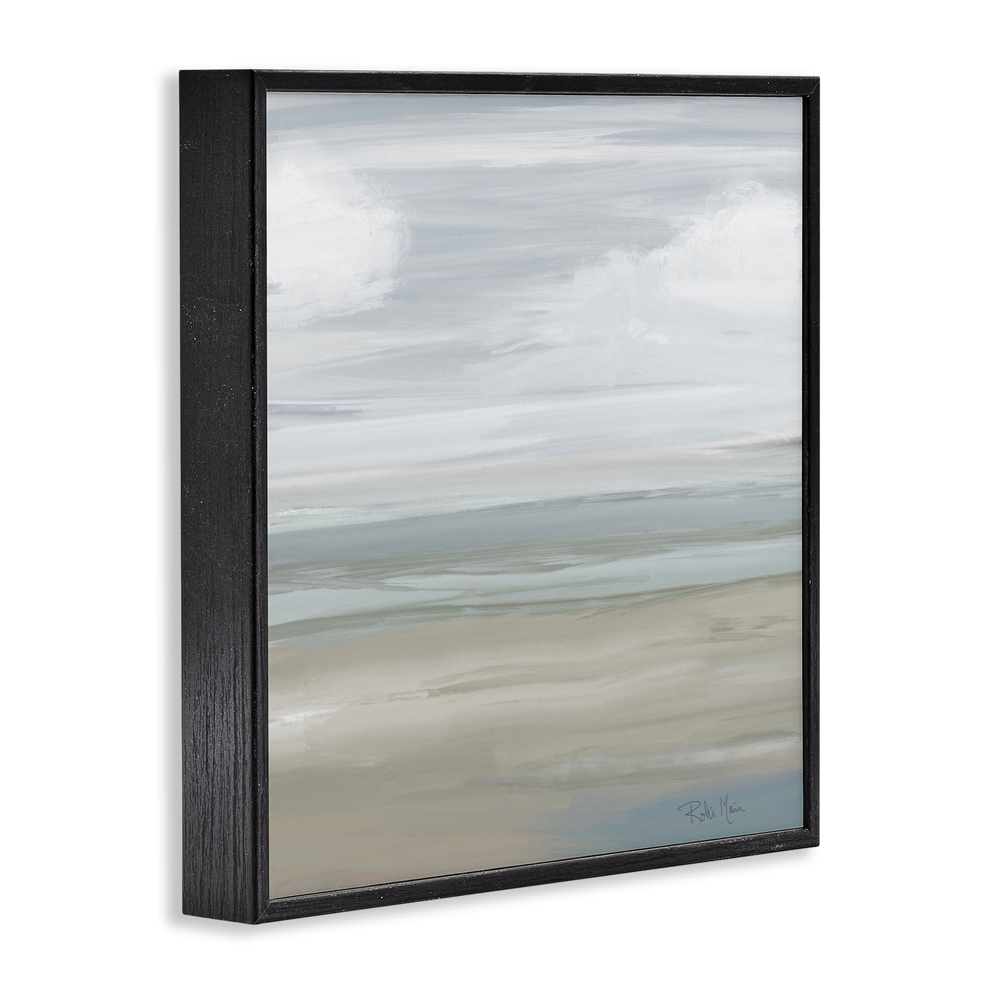 Stupell Industries Another Day Peaceful Landscape Black Framed Giclee Art, design by Robin Maria