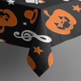 thumbnail image 4 of Musical Halloween Icons Pattern Rectangle Tablecloth 60"x120",Waterproof Polyester Rectangle Table Cloth, Wipeable Spillproof Polyester Tablecloth for Dining, Camping, Indoor and Outdoor, 4 of 6