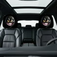 thumbnail image 4 of Cartoon Expression Theme Car Seat Headrest Covers with Indoor Comfortable Printing Design for Vehicle Interior Decoration, 4 of 6