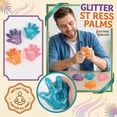 thumbnail image 2 of Glitter Squishy Relaxation Toy with Slow Rising Palm Shape, 1-Pack, Random Color, for Kids and Adults, Squeeze Toy, 2 of 6