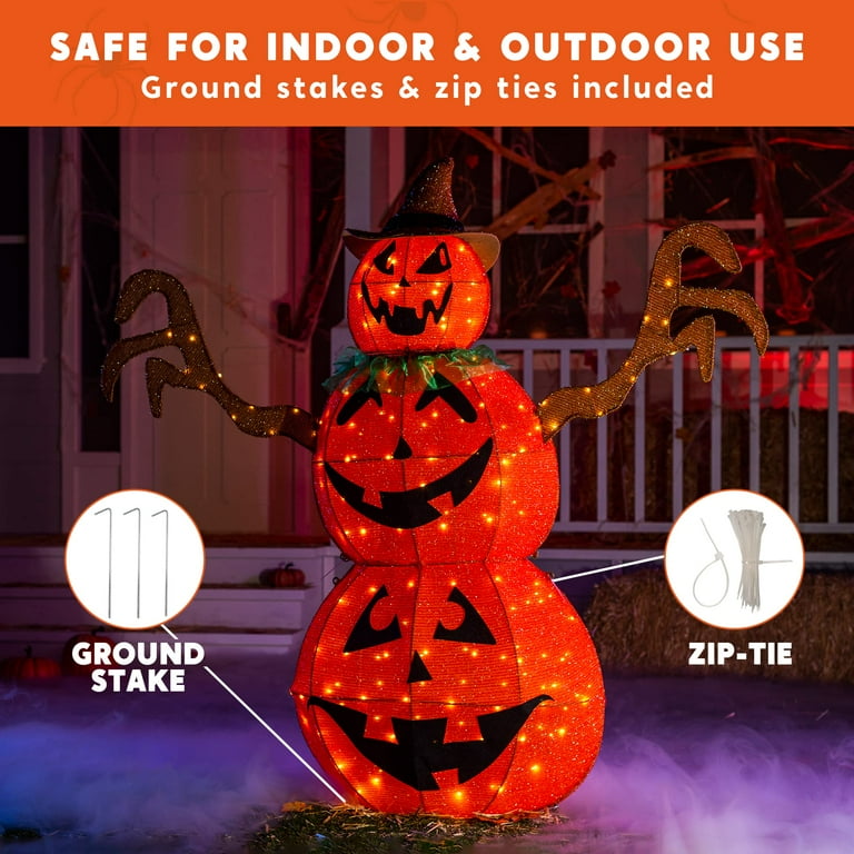 JOIEDOMI 5FT Halloween Pumpkin Decorations Outdoor, 180