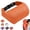 Orange, variant on Universal Memory Foam Car Headrest Neck Pillow – Ergonomic Support Cushion for Long Trips, Adjustable Strap Fits Most Cars and Home Office Chairs