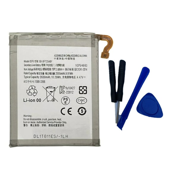 EB-BF725ABY 1ICP5/49/63 Replacement 3.88V 2630mAh Battery Compatible with Galaxy Z Flip 4 SM-F721 SM-F721U SM-F721U1 SM-F721N