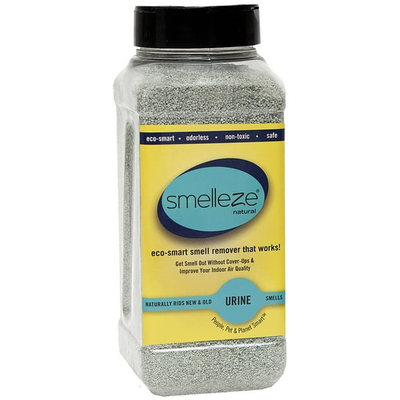 SMELLEZE Natural Urine Smell Removal Deodorizer: 2 lb. Granules Stops Pee Stench