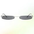 thumbnail image 4 of BRIGHTFUFU Negro con lente gris Gafas de sol de moda Gafas de fiesta de forma cuadrada pequeña Gafas de protección UV Accesorios delicados para dama Hombre, 4 of 7