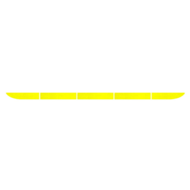 5pcs/set Car Warning Stciker Reflective Trunk Car Warning Stciker Reflective Stripe Self Adhesive Universal Car Rear Reflector, Yellow