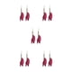 thumbnail image 2 of Jumpingount 2 uds pendientes Retro pantalla Casual elfo joyería Navidad Halloween Acción de Gracias regalos moda chicas rojo Type2 NO2, 2 of 6