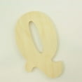 thumbnail image 2 of Package of 1, 18 Inch X 3/4" Thickness Baltic Birch Wood Letter Q in The Goudy Heavy Font, Thick, Upper Case for Art & Craft Project, Made in USA, 2 of 4