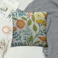 thumbnail image 2 of Nawypu  Colorful Floral Pillow Cover Abstract Yellow Flower Green Branches Blue Leaves Red Fruit Spring Modern Decorative Throw Pillow Covers Cushion Case for Sofa Couch, 2 of 5